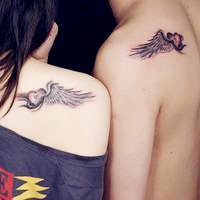 好看的qq情侣纹身头像图片