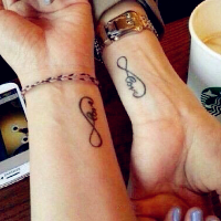 好看的qq情侣纹身头像图片