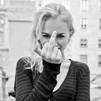 精选热门欧美黑白qq头像