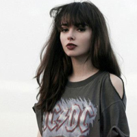 最新时尚欧美女生黑白头像合集