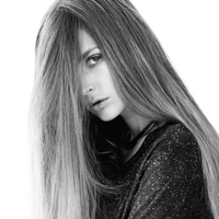 最新时尚欧美女生黑白头像合集