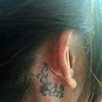 超有个性的彩色3D纹身图案头像