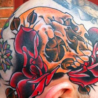 超有个性的彩色3D纹身图案头像