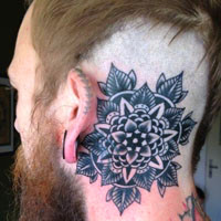 超有个性的彩色3D纹身图案头像