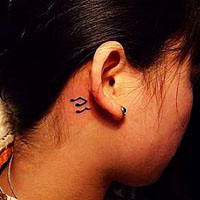 超有个性的彩色3D纹身图案头像