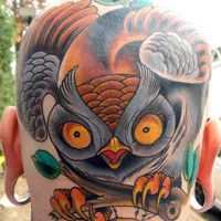 超有个性的彩色3D纹身图案头像