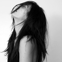 最新时尚欧美女生黑白头像合集