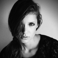 最新时尚欧美女生黑白头像合集