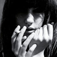 最新时尚欧美女生黑白头像合集