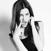 最新时尚欧美女生黑白头像合集