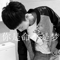 非主流伤感男生黑白带字头像合集