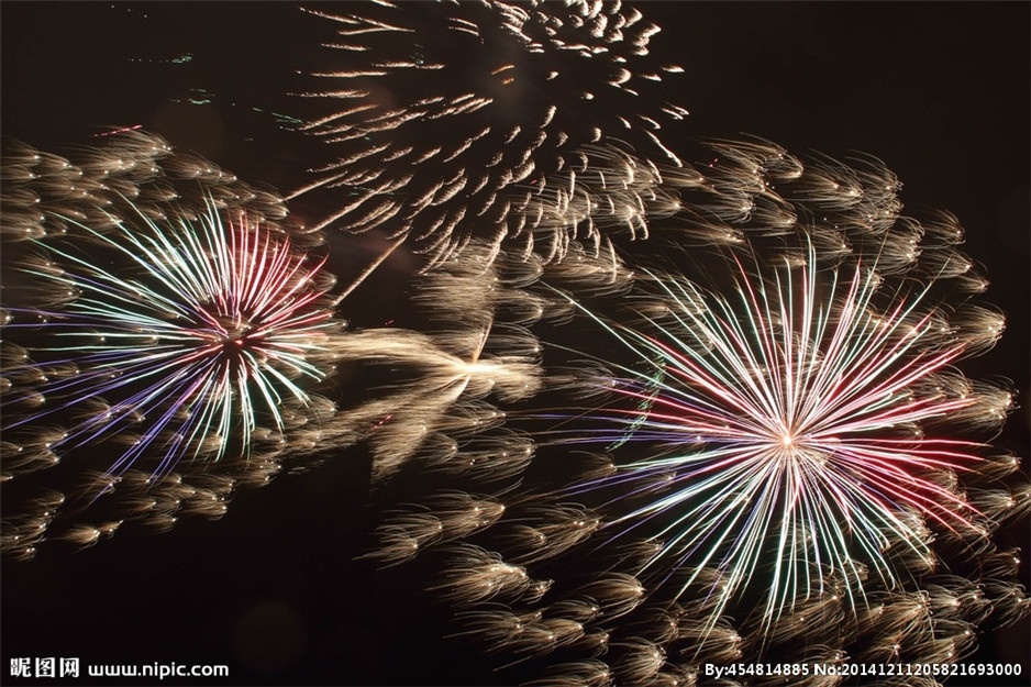 绚丽的烟花高清图片素材