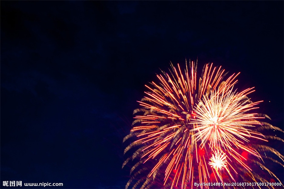 绚丽的烟花高清图片素材