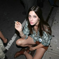 非主流霸气抽烟女生qq头像图片