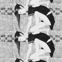 另类诡异恐怖的女生黑白qq头像