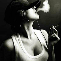 非主流霸气抽烟女生qq头像图片