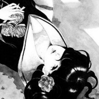 另类诡异恐怖的女生黑白qq头像