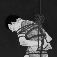 另类诡异恐怖的女生黑白qq头像