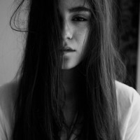 另类诡异恐怖的女生黑白qq头像