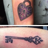 把爱情留在皮肤上情侣纹身图片