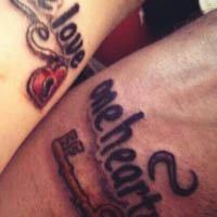 把爱情留在皮肤上情侣纹身图片