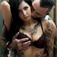 把爱情留在皮肤上情侣纹身图片