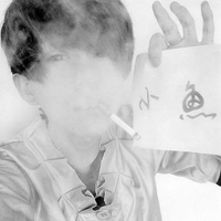 欧美范黑白风格可爱男生头像