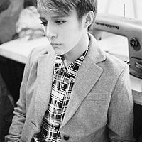 欧美范黑白风格可爱男生头像