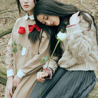 好看的小清新女生闺蜜微信头像