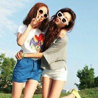 最新非主流qq潮流女生姐妹头像