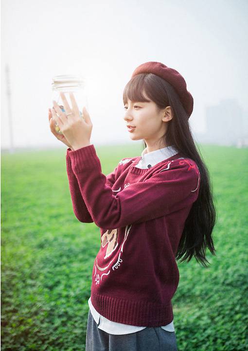 清新文艺森系唯美女生图片