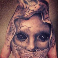 2016欧美个性女生纹身头像图片