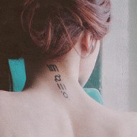 2016欧美个性女生纹身头像图片