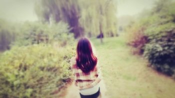 女生伤感失落背影图片精选