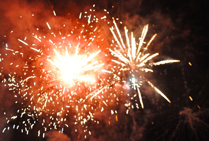 中国春节唯美烟花图片素材