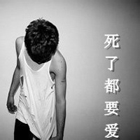 非主流qq男生黑白带字头像合集