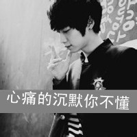 非主流qq男生黑白带字头像合集