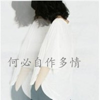 精选女生伤感黑白带字头像