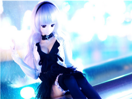 幸福芭比娃娃意境的图片素材