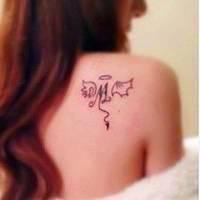 有纹身的霸气女生个性qq头像