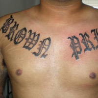 个性性感女生英文纹身头像图片