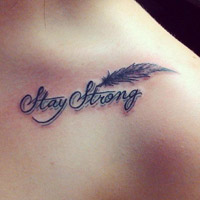 个性性感女生英文纹身头像图片