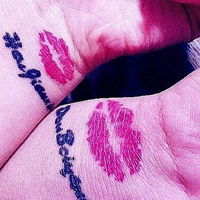 个性性感女生英文纹身头像图片