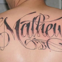 个性性感女生英文纹身头像图片