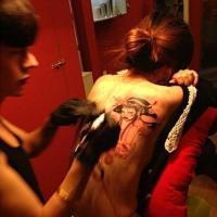 霸气个性女生纹身头像图片大图