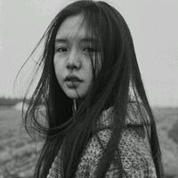 非主流女生带字黑白头像图片