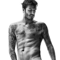 霸气欧美范贝克汉姆纹身头像大图
