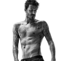 霸气欧美范贝克汉姆纹身头像大图