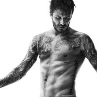 霸气欧美范贝克汉姆纹身头像大图