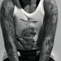 霸气欧美范贝克汉姆纹身头像大图